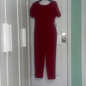 Elegant Red Jumpsuit